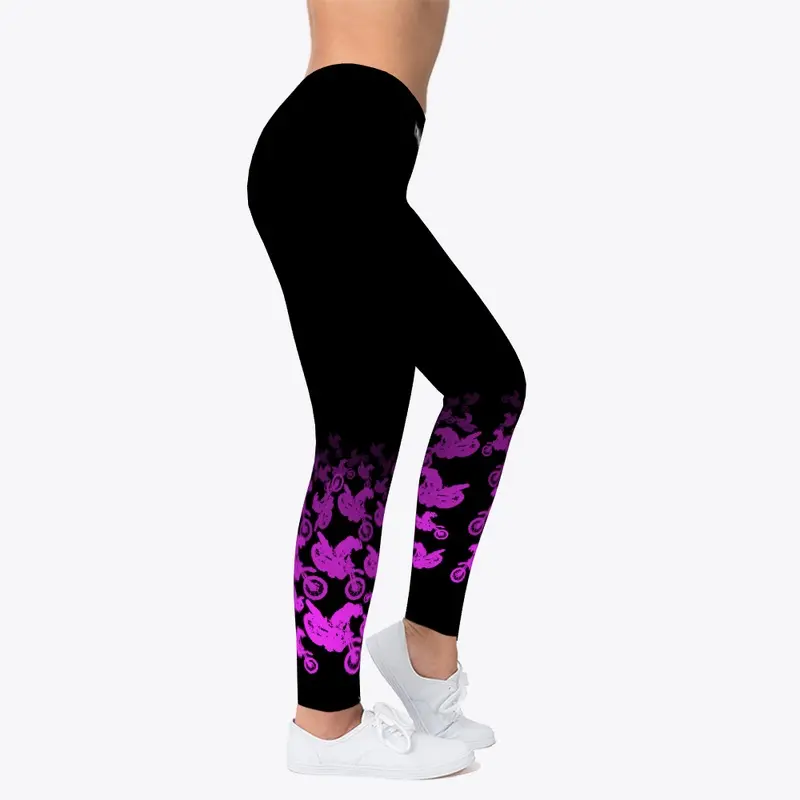 Pink Motocross Leggings