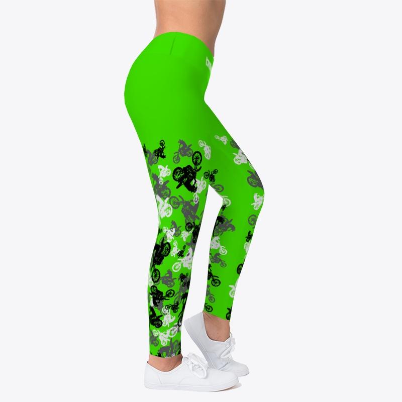 Scattered dirt bike leggings